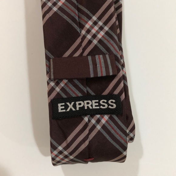 EXPRESS MEN’s TIE 100% SILK SLIM/THIN - Picture 3 of 4